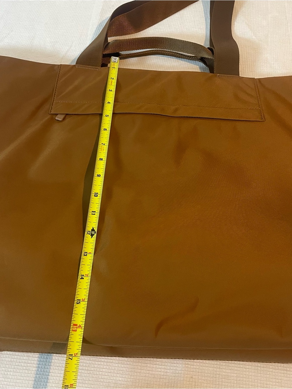 Away Large Featherlight Tote Amaro Brown Travel Shoulder Bag Carry On Zip Lightw - Picture 8 of 12